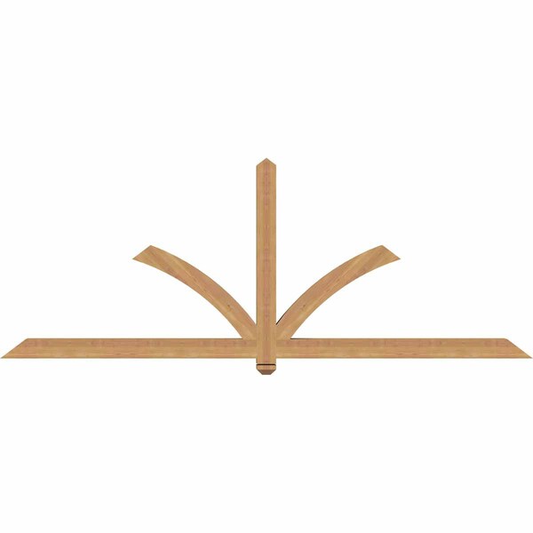 Ekena Millwork Redmond Smooth Timber Gable Bracket, Western Red Cedar, 96"W x 36"H x 3 1/2"D x 3 1/2"F, 9/12 Pitch GBW096X36X0404RED00SWR - main